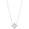 Estella Bartlett North Star Cubic Zirconia Pendant Necklace In Metallic