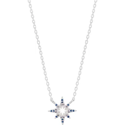 Estella Bartlett North Star Cubic Zirconia Pendant Necklace In Metallic