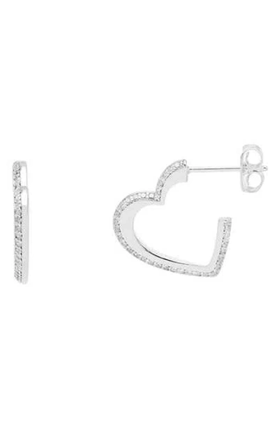 Estella Bartlett Open Heart Hoop Earrings