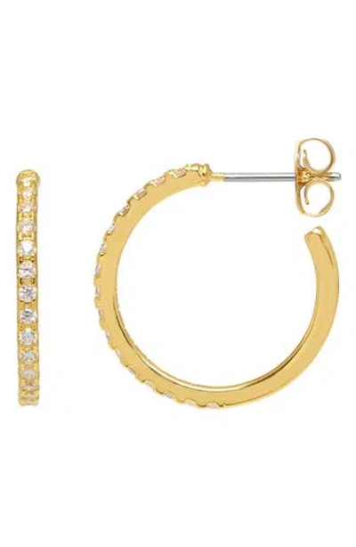 Estella Bartlett Pavé Cubic Zirconia Hoop Earrings