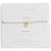 Estella Bartlett Puffed Heart Sienna Beaded Stretch Bracelet In Gold