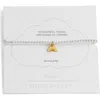 Estella Bartlett Rainbow Sienna Beaded Stretch Bracelet In Gold