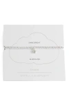 Estella Bartlett Sienna Cubic Zirconia Star Beaded Stretch Bracelet In Metallic