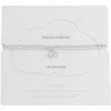 Estella Bartlett Sienna Double Heart Beaded Stretch Bracelet In Silver