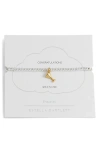 Estella Bartlett Sienna Martini Glass Beaded Stretch Bracelet In Metallic