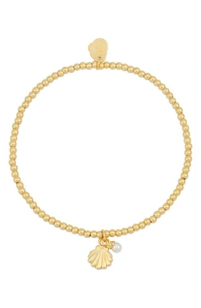 Estella Bartlett Sienna Seashell Pendant Bracelet In Gold