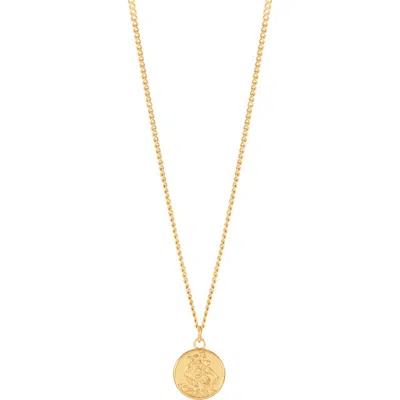 Estella Bartlett St. Christopher Pendant Necklace In Gold