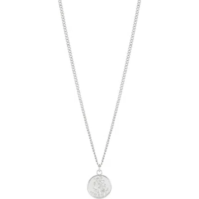 Estella Bartlett St. Christopher Pendant Necklace In Metallic