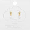 Estella Bartlett Star & Faux Pearl Drop Earrings