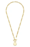 Estella Bartlett Star Coin T-bar Necklace In Gold