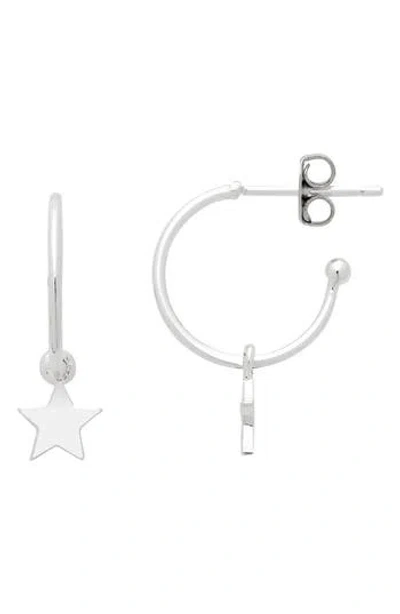 Estella Bartlett Star Drop Hoop Earrings