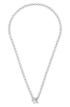 Estella Bartlett Star T-bar Link Necklace In Metallic