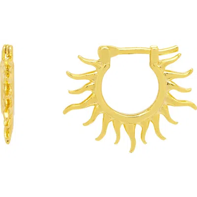 Estella Bartlett Sun Huggie Hoop Earrings In Gold