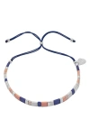 Estella Bartlett Tila Bead Bracelet In Silver