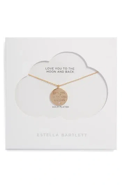 Estella Bartlett To The Moon And Back Pendant Necklace