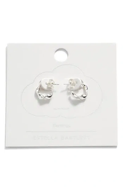 Estella Bartlett Twist Huggie Hoop Earrings