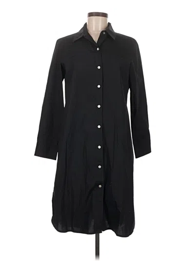 Pre-owned Estelle And Finn 3/4 Sleeve Button Down Shirt In Black