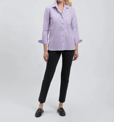 Estelle And Finn Button Up Shirt In Lavender In Purple