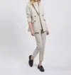 ESTELLE AND FINN DOUBLE BREASTED JACKET IN GREY