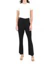 Estelle And Finn Front Zip Flare Pant In Black In Black