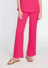 Estelle And Finn Full Leg Trouser Pants In Pink In Pink