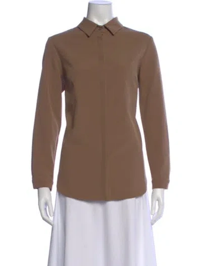 Pre-owned Estelle And Finn Long Sleeve Top In Brown