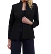 Estelle And Finn Ponte Knit Shaped Jacket In Black In Black