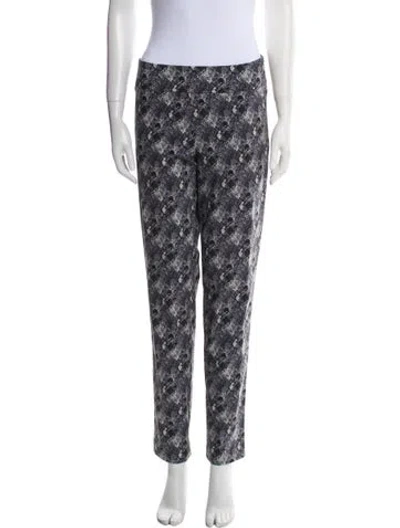 Pre-owned Estelle And Finn Printed Straight Leg Pants In Gray