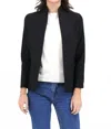 Estelle And Finn Rayon Tech Shaped Jacket In Black In Black