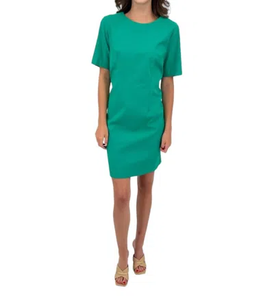 Estelle And Finn Sheath Mini Dress In Emerald In Gold