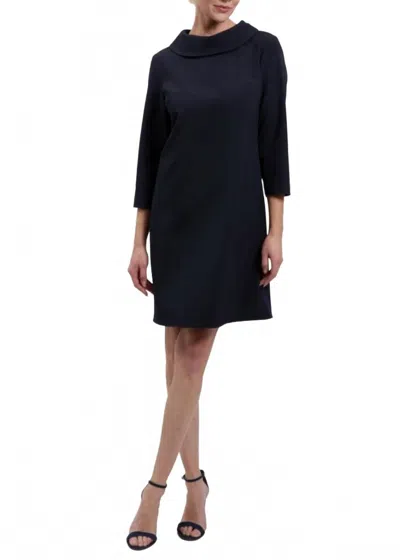 Estelle And Finn Tie Back Dress In Navy In Blue