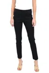 Estelle And Finn Wide Waist Slim Leg Pants In Black In Black