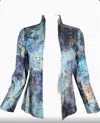 Estelle And Finn Women's Monet Shaped Jacket In Blue Multi In Blue