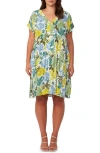 ESTELLE ANTIBES FLORAL SHIFT DRESS