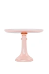 Estelle Colored Glass Cake Stand In Pink