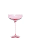 Estelle Colored Glass Champagne Coupe Set In Pink