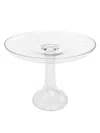 Estelle Colored Glass Glass Cake Stand In Clear