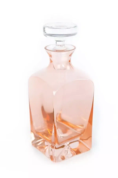 Estelle Colored Glass Heritage Decanter In Pink