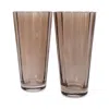 Estelle Colored Glass Sunday Highball Glasses, Set Of 2 In Amber Smoke