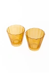 Estelle Colored Glass Sunday Low Ball Glass Set In Yellow