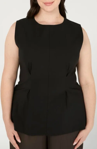 Estelle Hallie Sleeveless Top In Black
