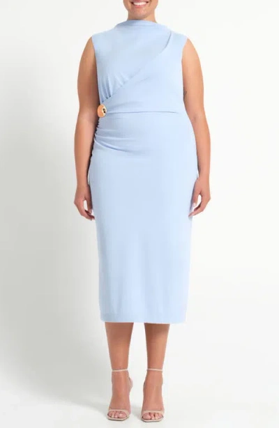 Estelle Livia Sleeveless Sheath Dress In Blue