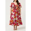 Estelle Nadja Floral Cotton Midi Dress
