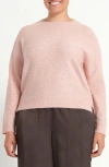 Estelle Night Crew Sparkle Sweater In Pink