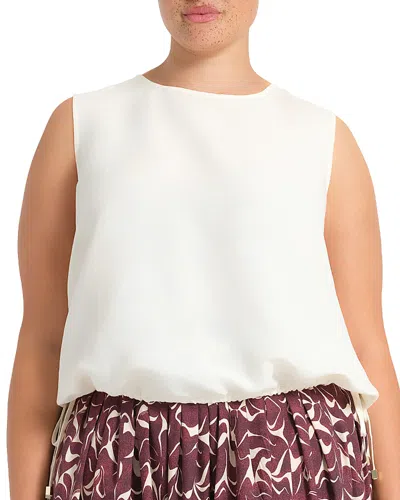 Estelle Plus Ainsley Top In White