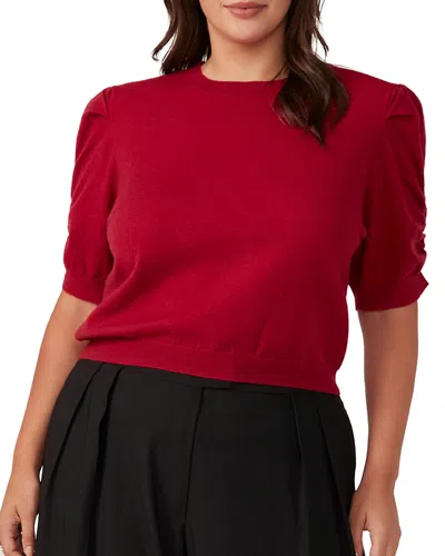 Estelle Plus Bacchus Knit Sweater In Amarena
