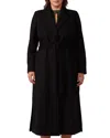 Estelle Plus Charmed Robe Coat In Black