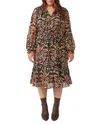 Estelle Plus Clip Dot Midi Dress In Print