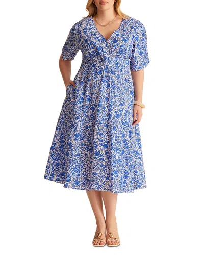 Estelle Plus Dreamaya Midi Dress In Blue