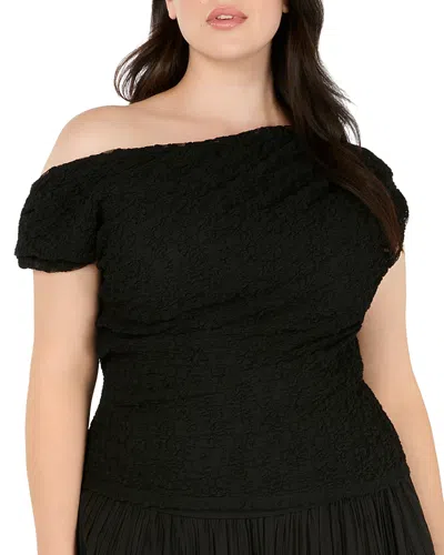 Estelle Plus Gia Top In Black
